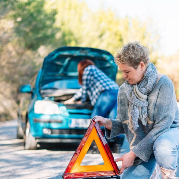 The couple's car broke down