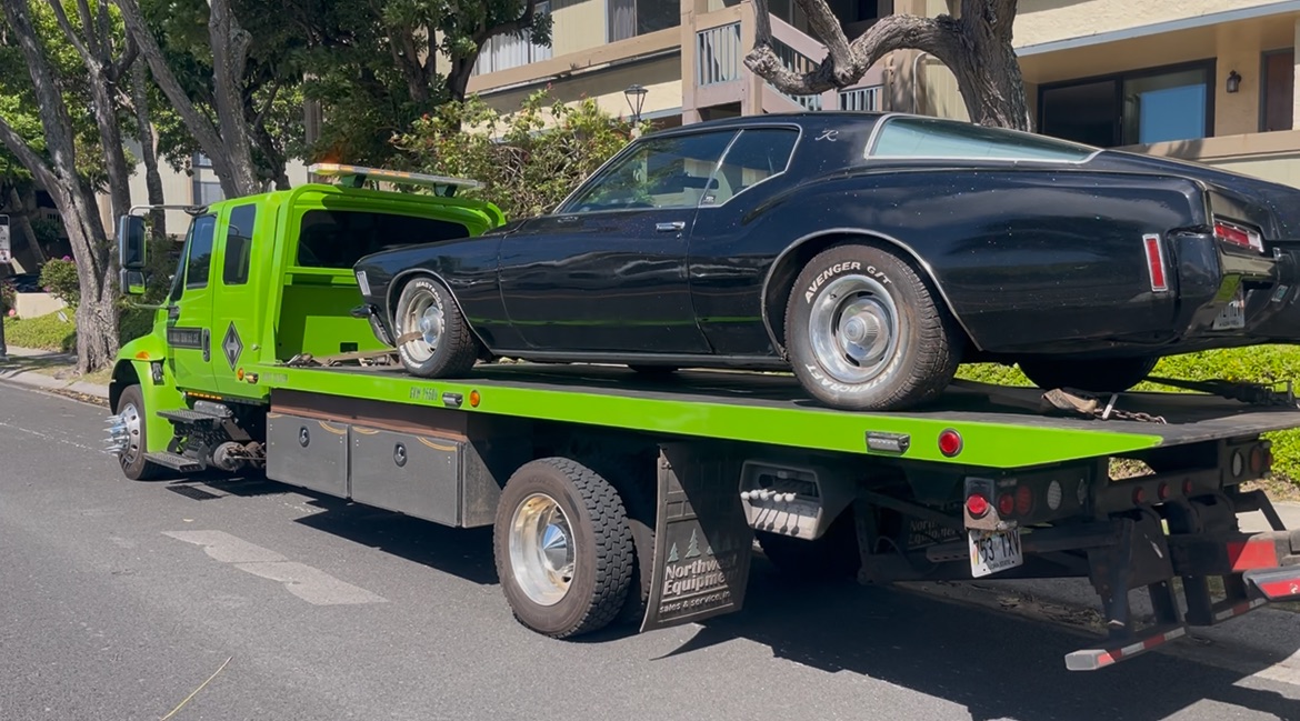 Flatbed towing